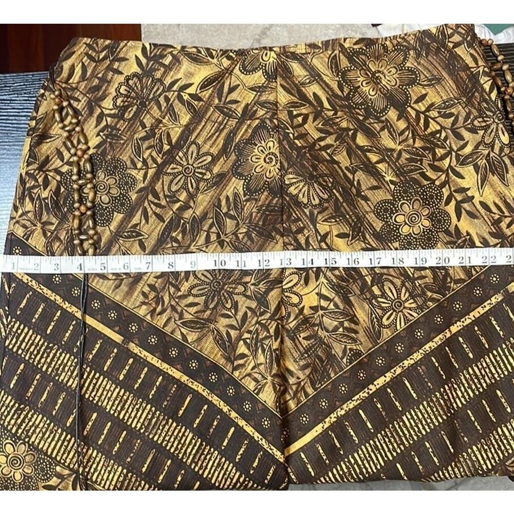 RQT vintage African-inspired linen blend midi skirt - Picture 5 of 6